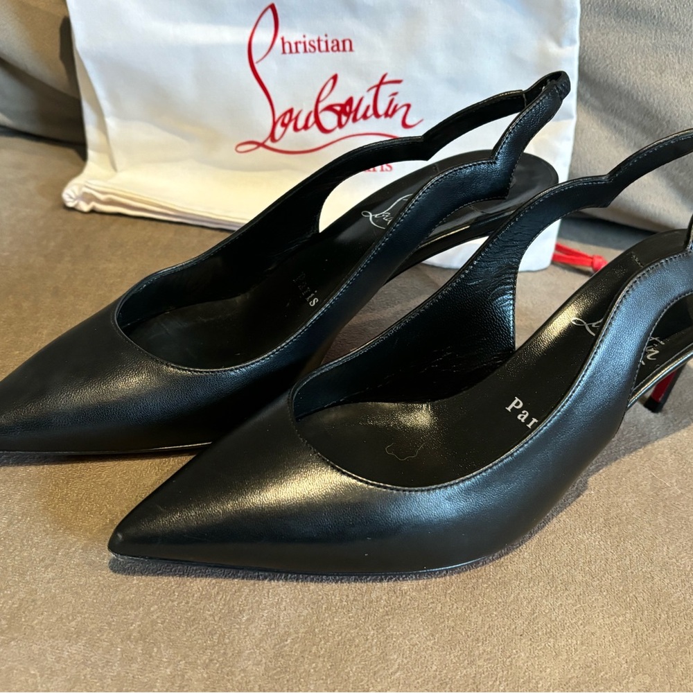 Christian Louboutin Hot Chick Sling 70 mm Sling back Black Pumps 37